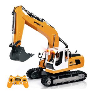 ماشین کنترلی دبل ای مدل بیل مکانیکی نیمه فلز Double E RC Excavator