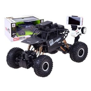 ماشین بازی کنترلی آفرود دوربین دار صخره نورد وای فای دار WIFI Metal Crawler 4WD